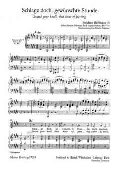 Schlage doch, gewünschte Stunde von Johann Sebastian Bach 