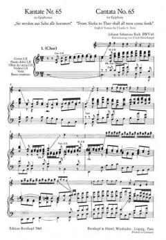 Sie werden aus Saba alle kommen (J.S. Bach) 