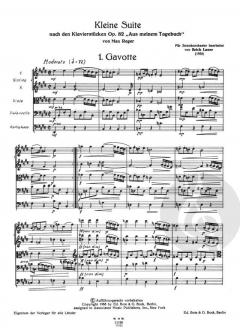 Kleine Suite op. 82 von Max Reger 