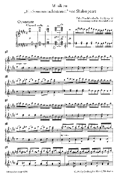 Ein Sommernachtstraum op. 61 von Felix Mendelssohn Bartholdy 