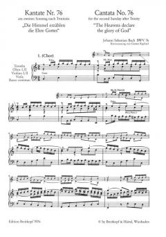 Die Himmel erzählen die Ehre Gottes (J.S. Bach) 
