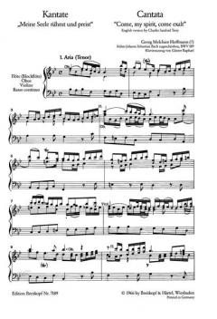 Meine Seele rühmt und preist von Johann Sebastian Bach 