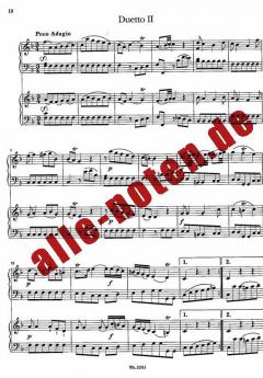 4 kleine Duette von Grete Zahn für zwei Tasteninstrumente Wq 115 (H. 610-613) im Alle Noten Shop kaufen