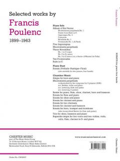 Sonata for Piano 4 Hands von Francis Poulenc 