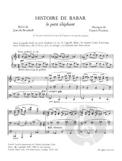 L'Histoire Du Babar von Francis Poulenc 