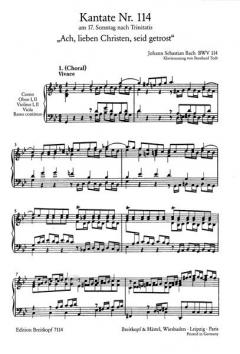 Ach, lieben Christen, seid getrost (J.S. Bach) 