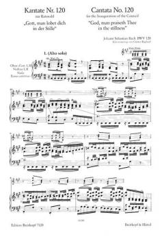 Gott, man lobet dich in der Stille (J.S. Bach) 