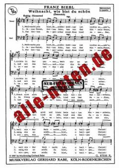 Weihnacht, wie bist du schön (Franz Biebl) 
