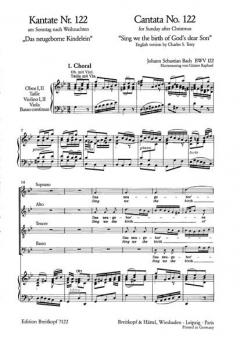 Das neugeborne Kindelein (J.S. Bach) 