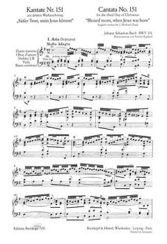 Süßer Trost, mein Jesus kömmt (J.S. Bach) 