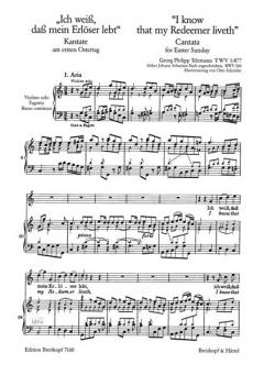 Ich weiß, dass mein Erlöser lebt von Georg Philipp Telemann 