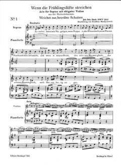 Ausgewählte Arien für Sopran Heft 3 von Johann Sebastian Bach 