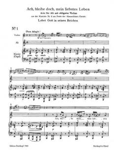 Ausgewählte Arien für Alt Heft 1 (J.S. Bach) 