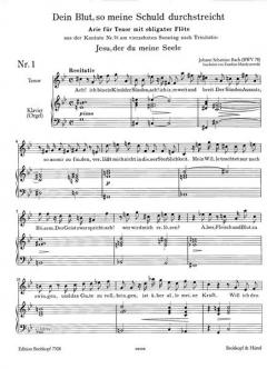 Ausgewählte Arien für Tenor Heft 1 (J.S. Bach) 