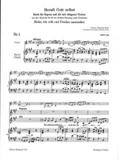 Ausgewählte Duette für Sopran und Alt Heft 3 von Johann Sebastian Bach 