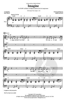 Imagine (With Optional Instrumental Accompaniment) (John Lennon) 