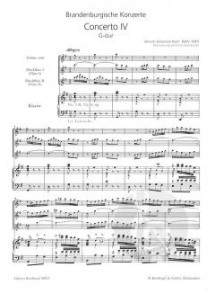 Brandenburgisches Konzert Nr. 4 in G-Dur BWV 1049 (J.S. Bach) 