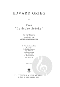 Vier lyrische Stücke von Edvard Grieg 