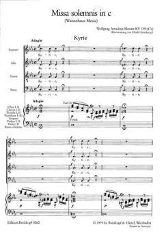 Missa solemnis in c-moll/C-Dur KV 139 (W.A. Mozart) 