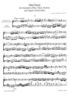 3 Duos WoO 27 (Ludwig van Beethoven) 