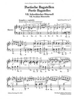 Poetische Bagatellen op. 77 Heft 2 von Sigfrid Karg-Elert 