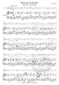 Menuett für Kinder von Marc Jacko 