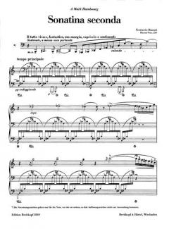 Sonatina seconda von Ferruccio Busoni 