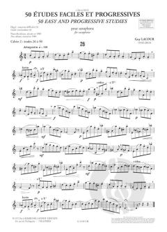 50 einfache und progressive Studien 2 von Guy Lacour 