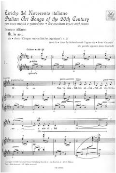 Liriche Del Novecento Italiano Per Voce Media 