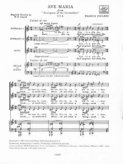 Ave Maria Dei Dialoghi S,C (Francis Poulenc) 