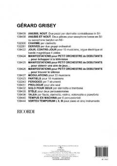 Modulations pour 33 Musiciens (Gérard Grisey) 