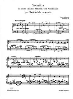 Sonatina ad usum infantis von Ferruccio Busoni 