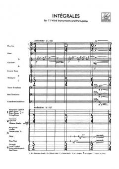 Integrales For 11 Wind Instruments And Percussion (Edgard Varèse) 