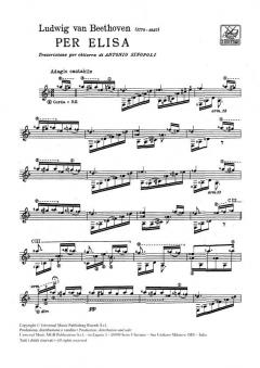 Per Elisa / für Elise von Ludwig van Beethoven 