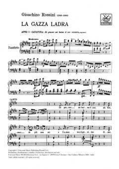 La Gazza Ladra: Di Piacer Mi Balza Il Cor von Gioachino Rossini 
