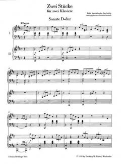 2 Stücke von Felix Mendelssohn Bartholdy 