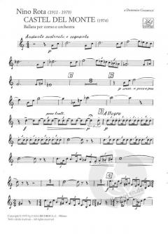 Castel Del Monte von Nino Rota für Horn und Klavier