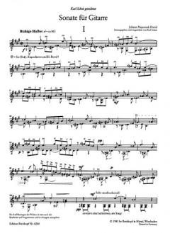 Sonate Wk 31/5 von Johann Nepomuk David 