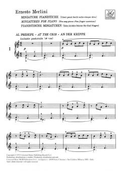 Miniature Pianistiche. 10 Pezzi Facili 