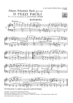 18 Pezzi Facili von Johann Sebastian Bach 