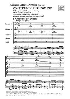 Confitebor Tibi Domine. Salmo per Soli, Coro a 5 Voci (Giovanni Battista Pergolesi) 