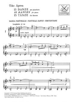 15 Danze per Pianoforte 