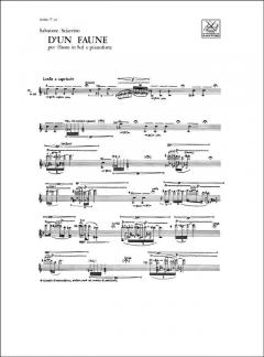 D'un Faune per Flauto in Sol e Pianoforte von Salvatore Sciarrino 