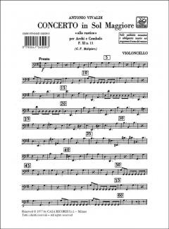 Concerto G-Dur F 11/11 Alla Rustica T 49 (Antonio Vivaldi) 