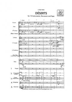 Deserts, For 15 Instruments Percussion And Tape (Edgard Varèse) 