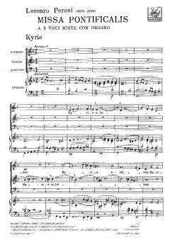 Missa Pontificalis a 3 Voci Miste Con Organo (L. Perosi) 