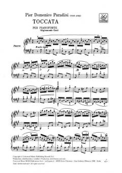 Toccata von Pietro Domenico Paradies 