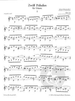 12 Präludien von Johann Sebastian Bach 