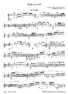 Suite in g-Moll BWV 995 von J.S. Bach 