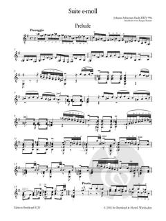 Suite in e-Moll BWV 996 von J.S. Bach 